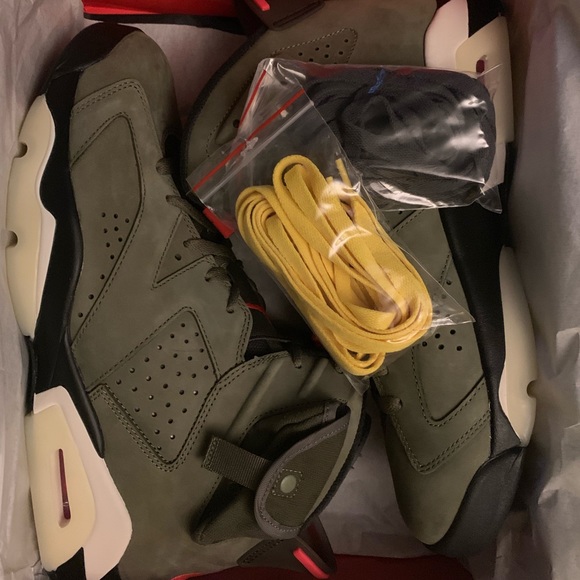 jordan retro 6 olive green